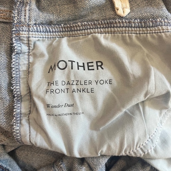 Mother The Dazzler Yoke Front Ankle Wander Dust Blue Denim Jeans, Sz 30, EUC - Picture 5 of 7